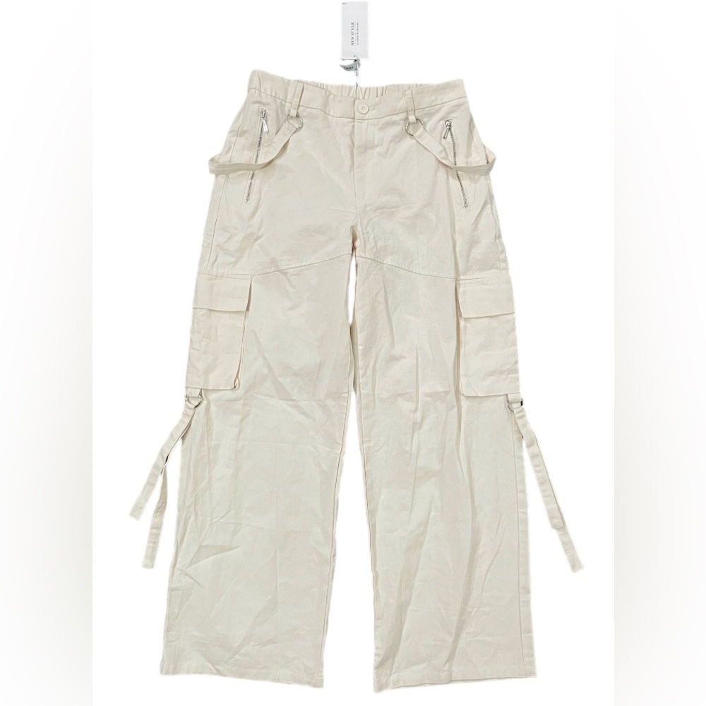 NWT Faux Suspender Cargos